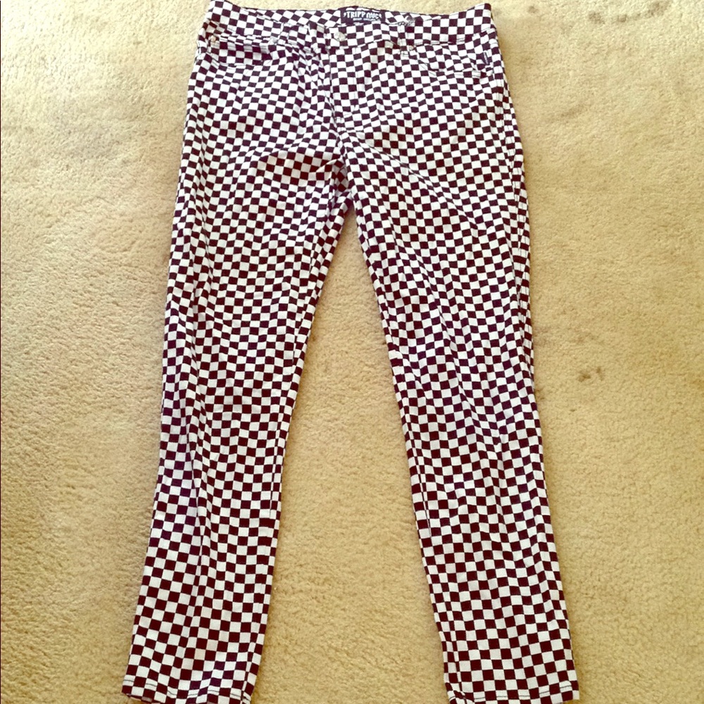 Checkered skinny jeans (unisex)